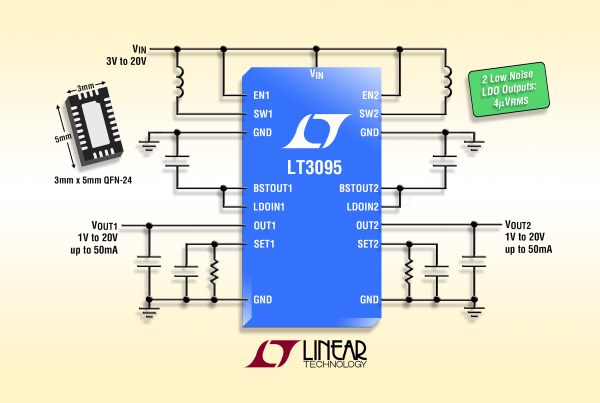 , Dual, Low Noise Bias Generators in 3mm x 5mm QFN Offer