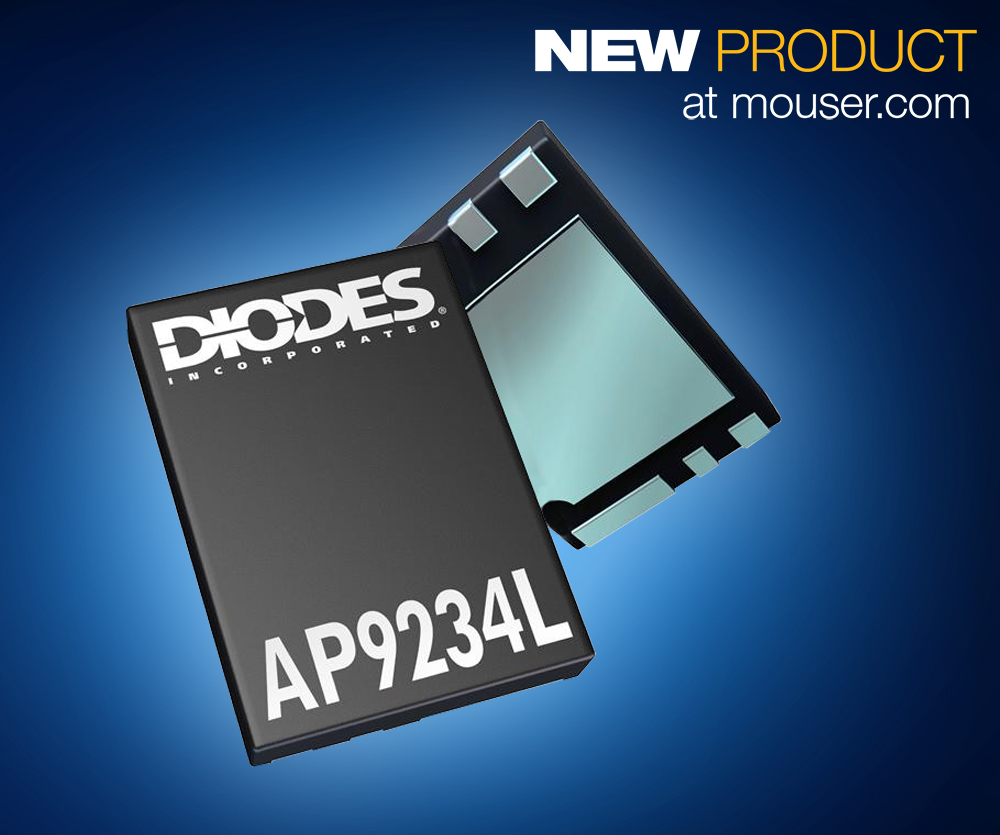 , Diodes Inc. AP9234L, Now at Mouser, Puts High-Accuracy Li+ Protection on Single Chip