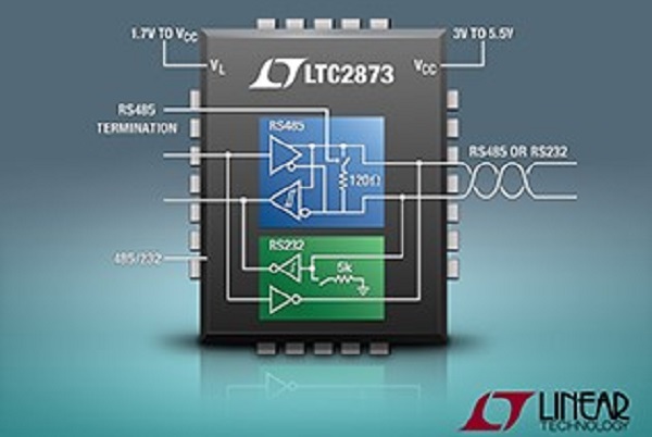 , Highly Integrated Multiprotocol Transceiver Reduces Component  Count in RS485/RS232 Systems