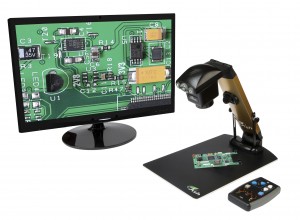 Figure 1. ASH Technologies’ Inspex 1080p inspection system uses an external power supply 