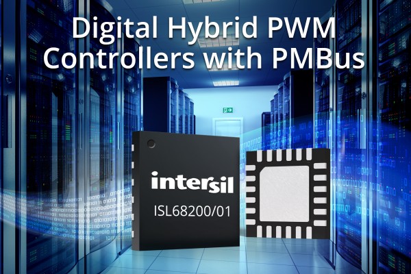 , Intersil’s Digital Hybrid PWM Controllers with PMBus Simplify Power Supply Design for Data Center Equipment