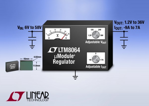 , 60V, 7A Step-Down µModule Regulator for Driving LEDs, Supercaps, Lasers &#038; Peltiers