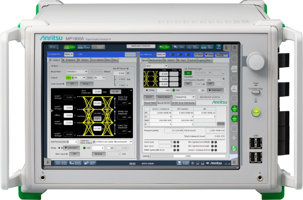 , New PAM4 ED Function Makes Anritsu Signal Quality Analyzer-R MP1900A First BERT to Support Real-time Measurement of FEC Symbol Errors