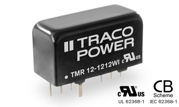 , TMR 12WI Series Ultra compact 12 Watt DC/DC converters (SIP-8)  for industrial applications