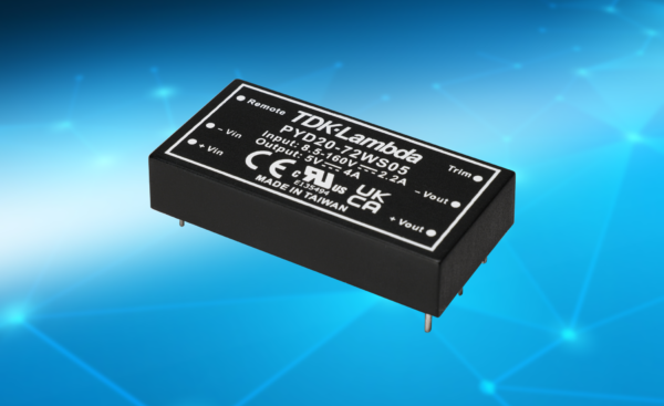 , Rugged 20W 2” x 1” DC-DC converters have an 18:1 ultra-wide input for industrial and rail applications