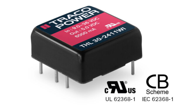 , THL 30WI Series Traco quality in a cost efficient design – 30 Watt DC/DC converter