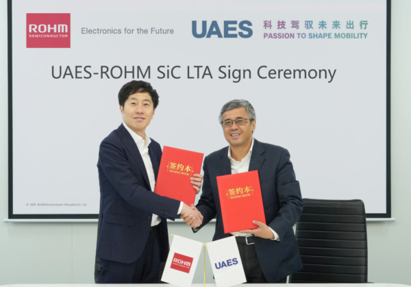 , ROHM and UAES Sign a Long-Term Supply Agreement for SiC Power Devices