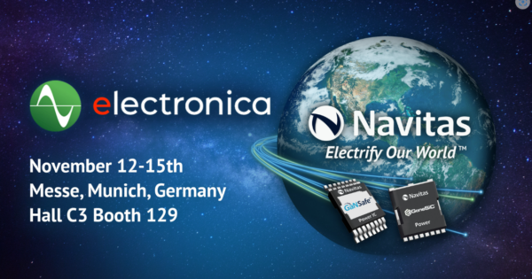 , Navitas Previews Advances in GaN and SiC Technologies, Including Industry’s First 8.5 kW AI Data Center Power Supply at electronica 2024